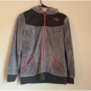 The North Face Jacket Girls Large 14/16Gray Fleece Sweater Hiking Outdoors Youth